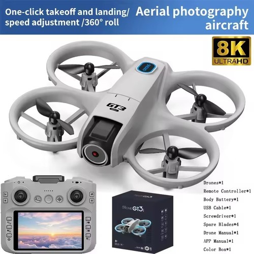 Gt3 camera drone with 3 - 8k,